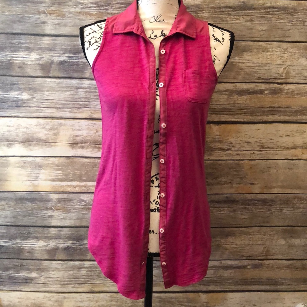 Old navy button down tank top - Picture 7 of 8